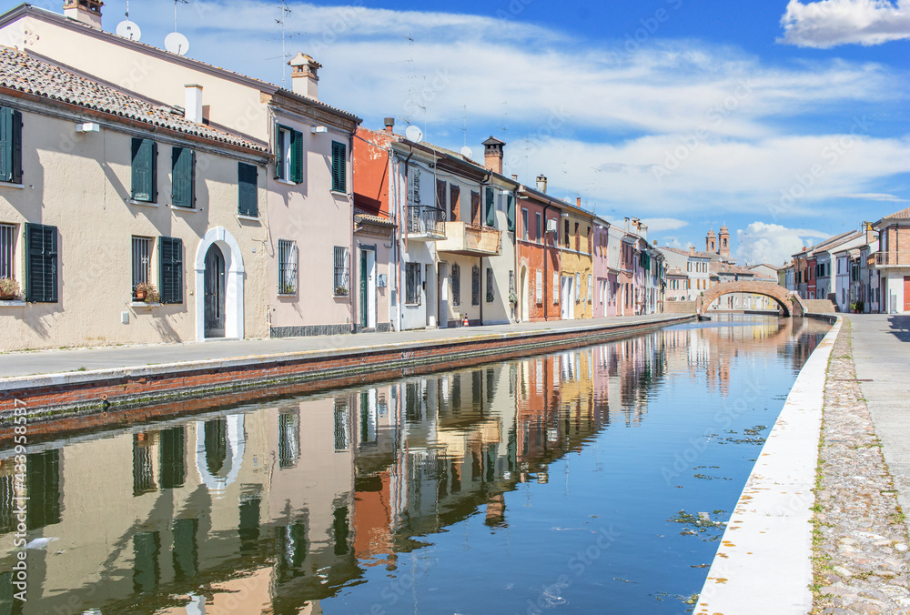 
Comacchio, Italy - often compared to Venice for the canals and the architecture, Comacchio displays one of the most characteristic old towns in Emilia Romagna