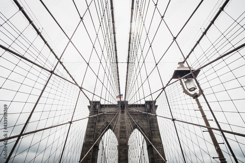 Fototapeta premium Brooklyn Bridge Best shoot ever from above for frame and wallpaper