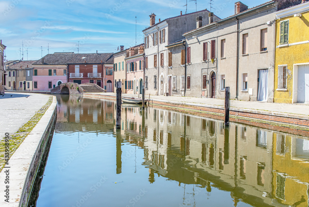 
Comacchio, Italy - often compared to Venice for the canals and the architecture, Comacchio displays one of the most characteristic old towns in Emilia Romagna