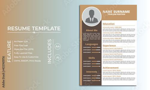 Amazing resume cv template