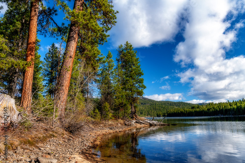 Beautiful view of Payette Lake from Ponderosa State Park Idaho