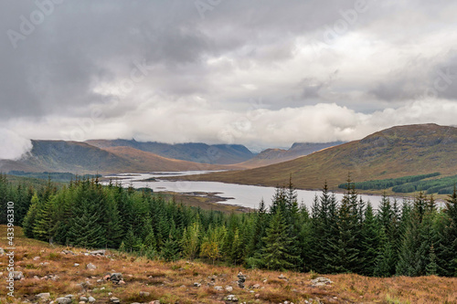 Loch Loyne is a loch in the Northwest Highlands of Scotland and it is lies between Glen Garry and Glen Cluanie. The A87 road runs beside the eastern side of the loch. photo