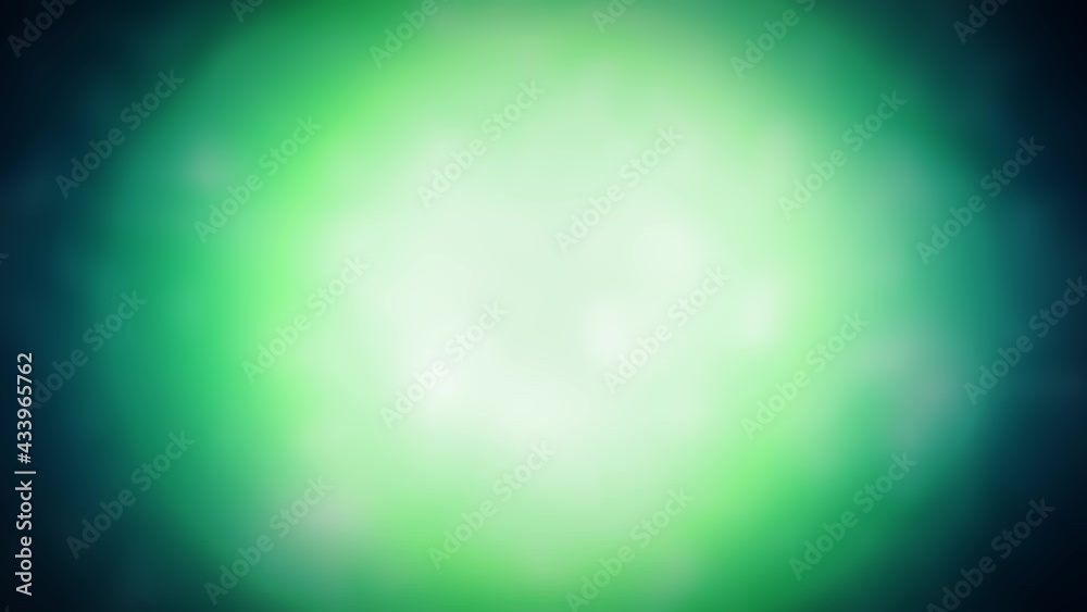 Green sphere background with animated green light.