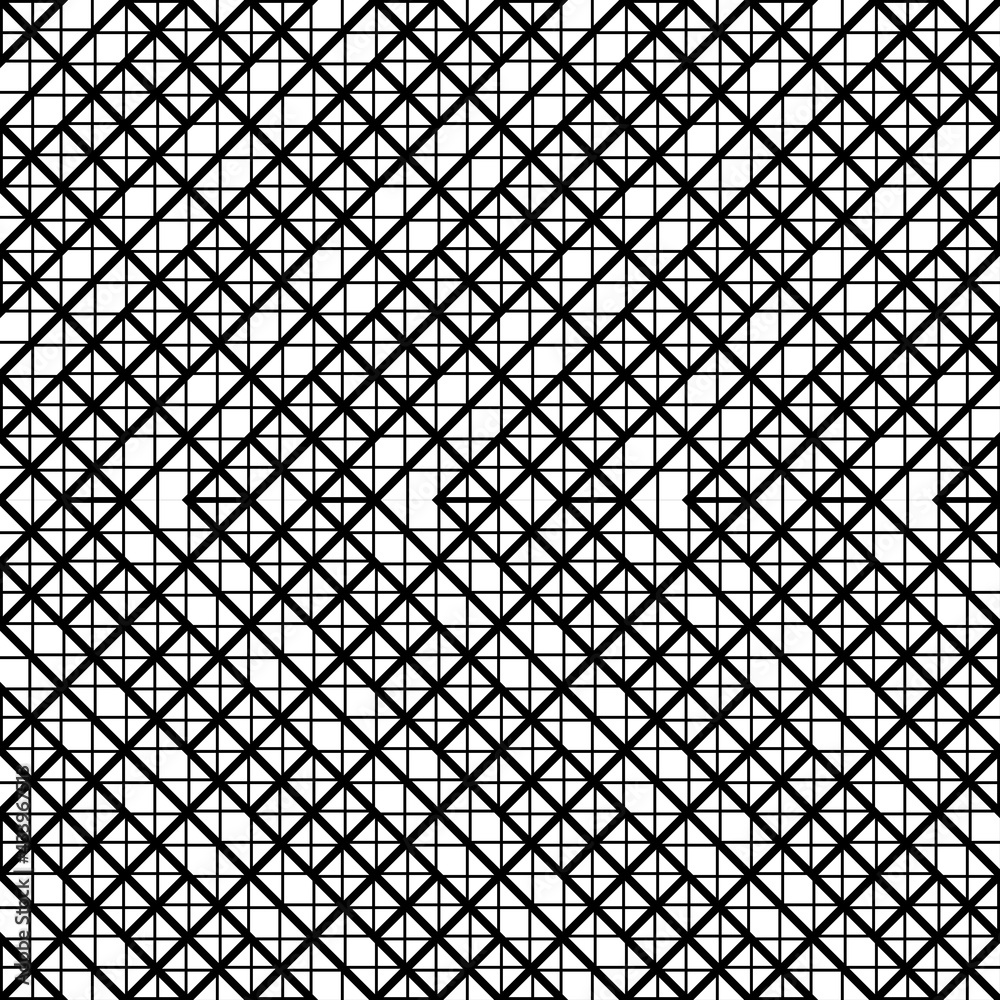 Fototapeta premium Design seamless monochrome zigzag pattern