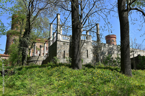 Marianna Orańska von Hohenzoller's Palace Kamieniec Ząbkowicki (German Kamenz, Camenz). Architect Karol Fryderyk Schinkel and Ferdynand Martius. Built in 1782.
