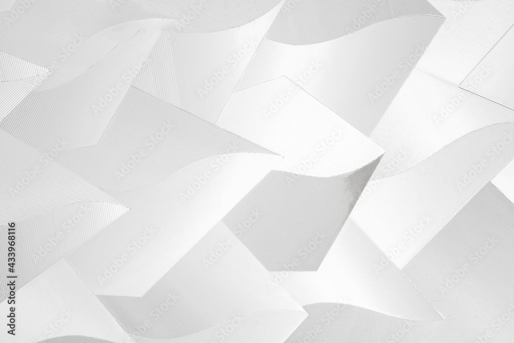 Obraz premium Graphical curves and background in plastic and glass