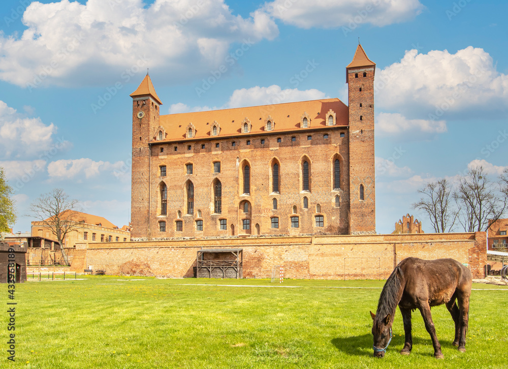 Gniew, Poland located on the left back of Vistula River, Gniew is