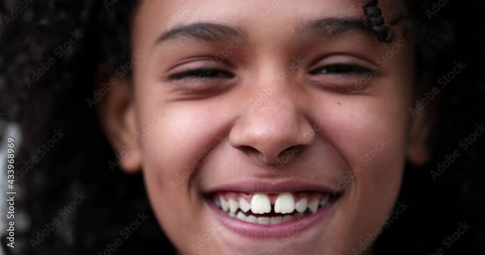 Child real life laugh. Portrait girl close-up face smiling Child real life laugh. Portrait girl close-up face smiling