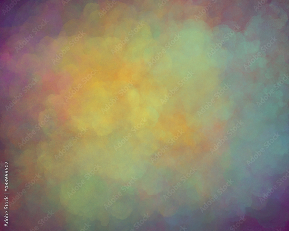 fantastic multicolor art background, textured, trendy modern with paint spots and cloudiness.