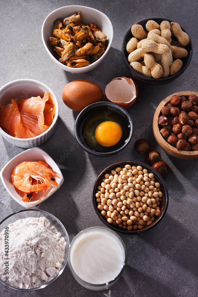 Composition with common food allergens Composition with common food allergens
