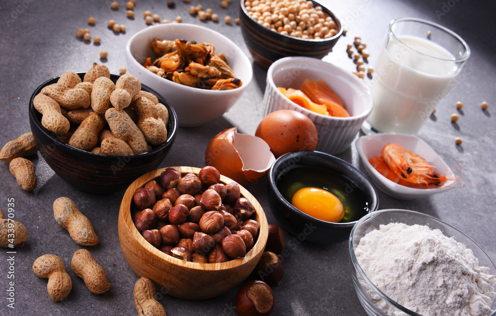 Composition with common food allergens Composition with common food allergens