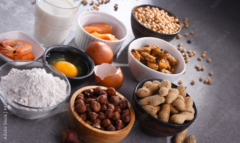 Composition with common food allergens Composition with common food allergens