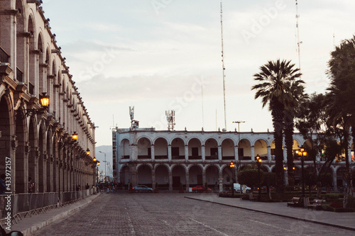 Vista de la plaza de armas de arequipa, perú photo