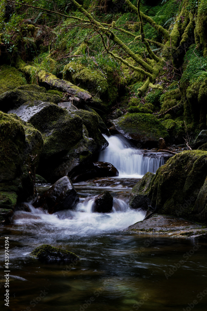 Torc Waterfall lower section, Killarney National Park, County Kerry, Ireland. Torc Waterfall lower section, Killarney National Park, County Kerry, Ireland.