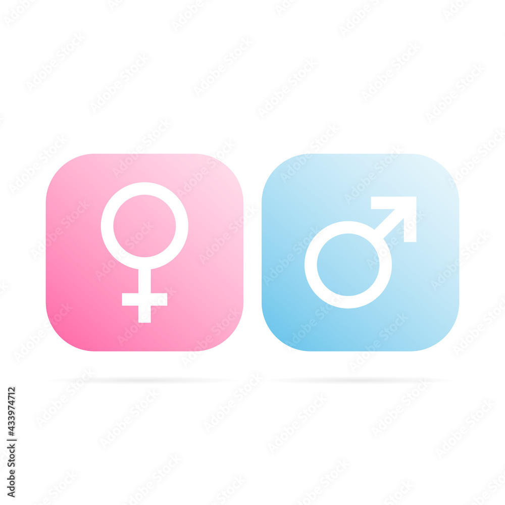 Gender symbols logo ,male and female, isolated on white background. Vector Illustration EPS 10 Gender symbols logo ,male and female, isolated on white background. Vector Illustration EPS 10