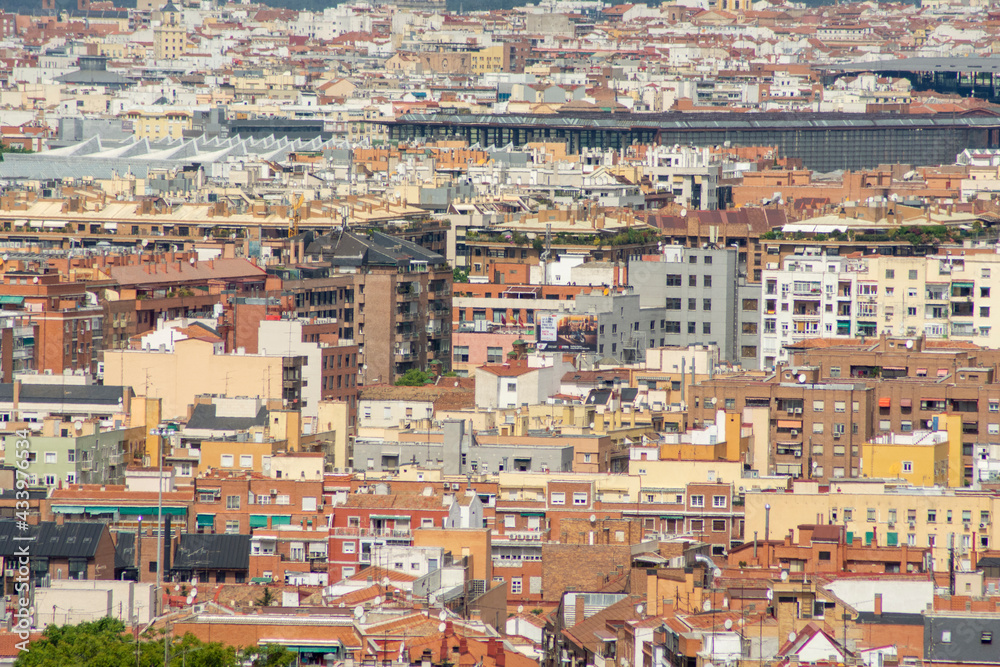 Vista de la ciudad de Madrid desde Vallecas