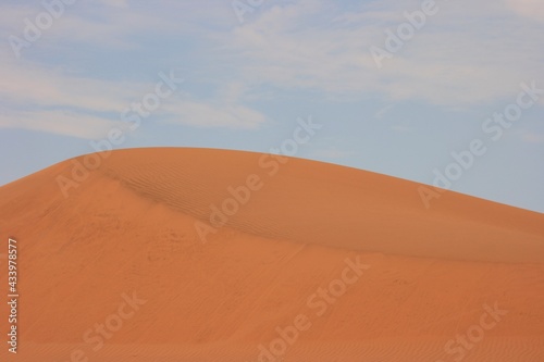 Perfect sand dunes patterns and landscape Namib-Naukluft National Park, Namibia.