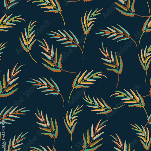 Fern Leaves Seamless Pattern