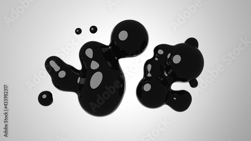 3D illustration of an abstract shape