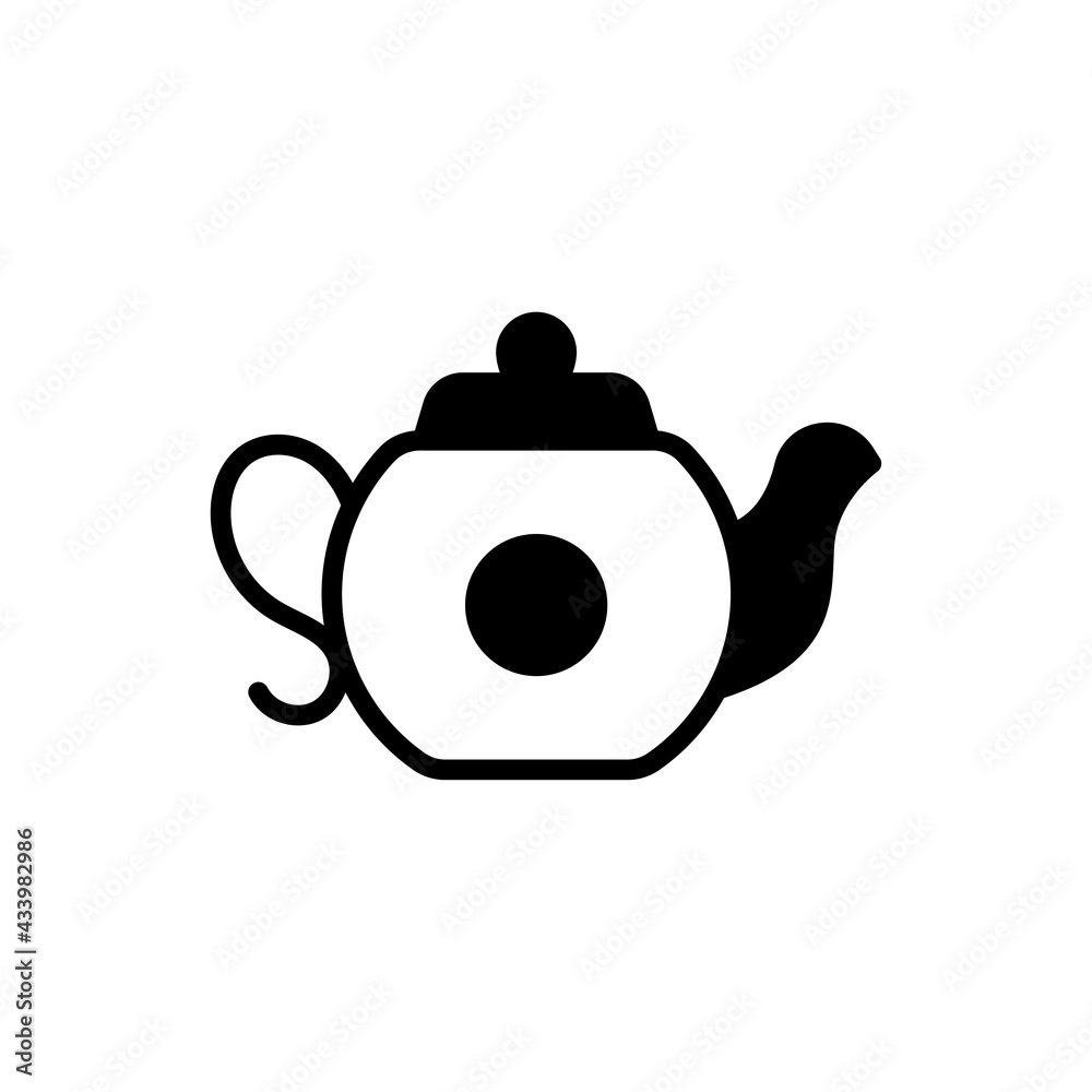 Obraz premium Tea Pot Vector Solid Icon. EPS 10 FIle