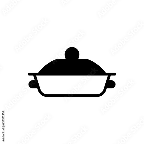 Cooking Pan Vector Solid Icon. EPS 10 FIle