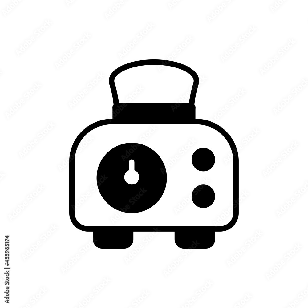 Toaster Vector Solid Icon. EPS 10 FIle Toaster Vector Solid Icon. EPS 10 FIle