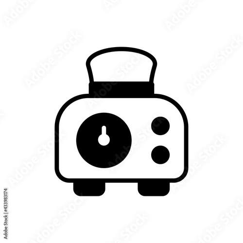 Toaster Vector Solid Icon. EPS 10 FIle