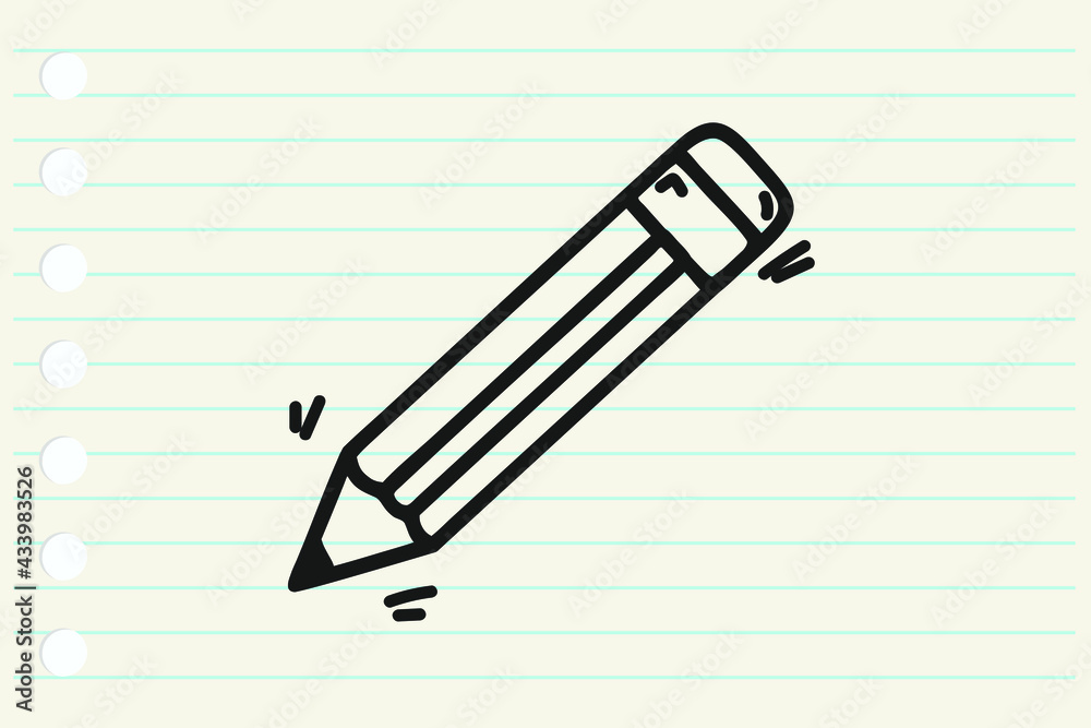 Pencil doodle style vector illustration Pencil doodle style vector illustration
