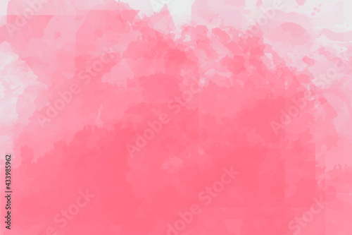 Illustration of watercolor effect background in pink orange tones