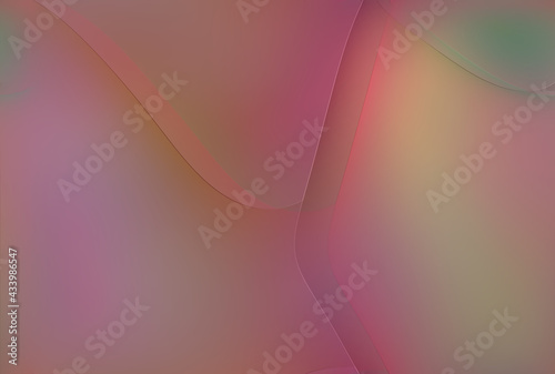 Warm abstract background with pink color and wavy shapes
