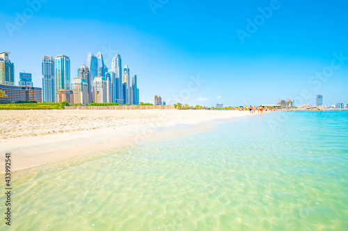 Marina beach in Dubai, UAE