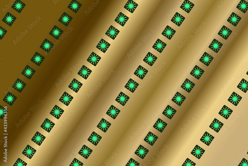 Green LED lights like pattern on a digital highway - Digital background pattern