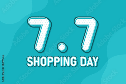 7.7 Shopping day, text mark...