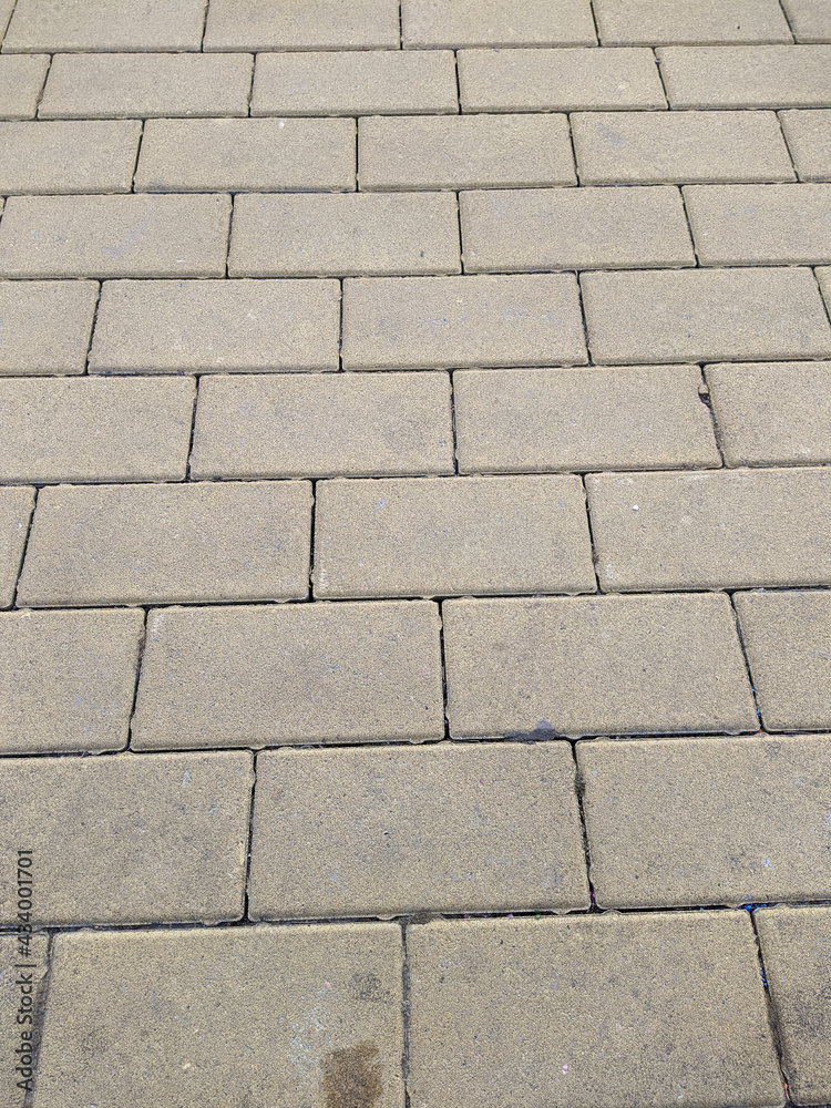 Fototapeta premium texture and background of the tiled sidewalk