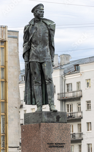 Monument to Felix Edmundovich Dzerzhinsky in Saint Petersburg, Russia photo