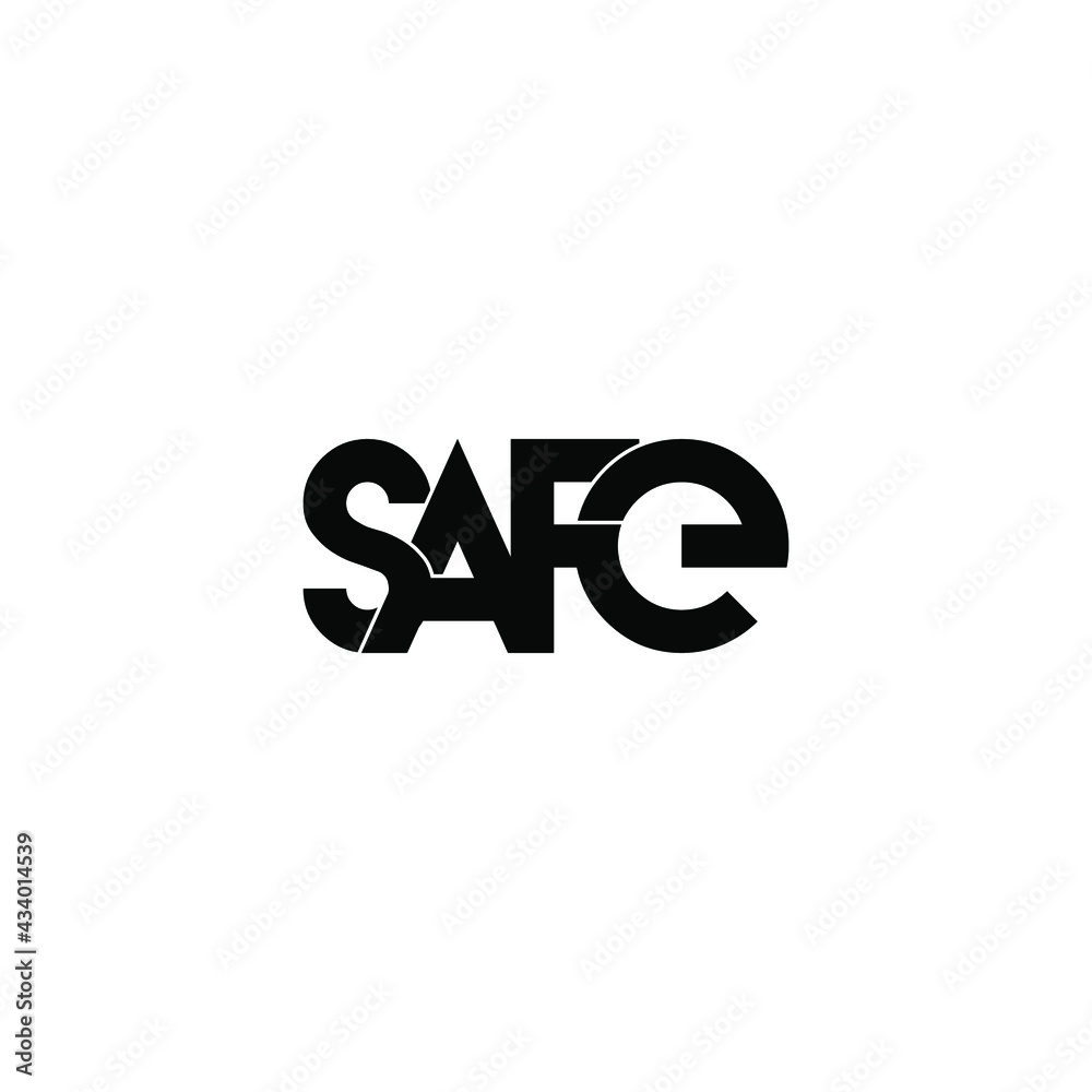 safe letter original monogram logo design safe letter original monogram logo design