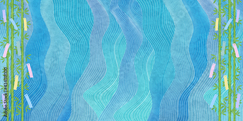 七夕　夏　竹　背景