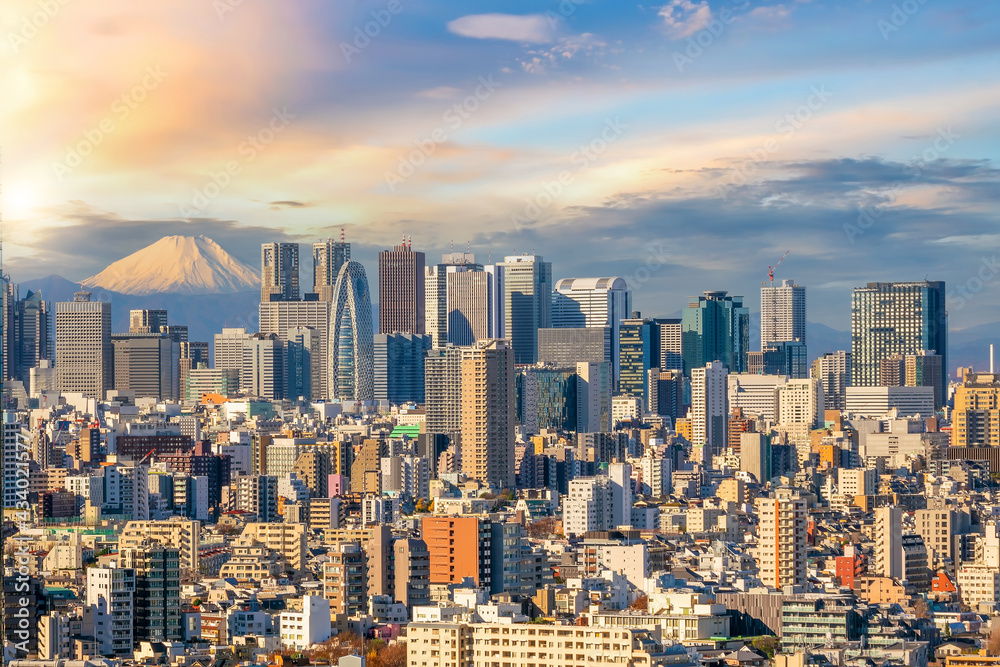 Downtown Tokyo city skyline cityscape of Japan Downtown Tokyo city skyline cityscape of Japan