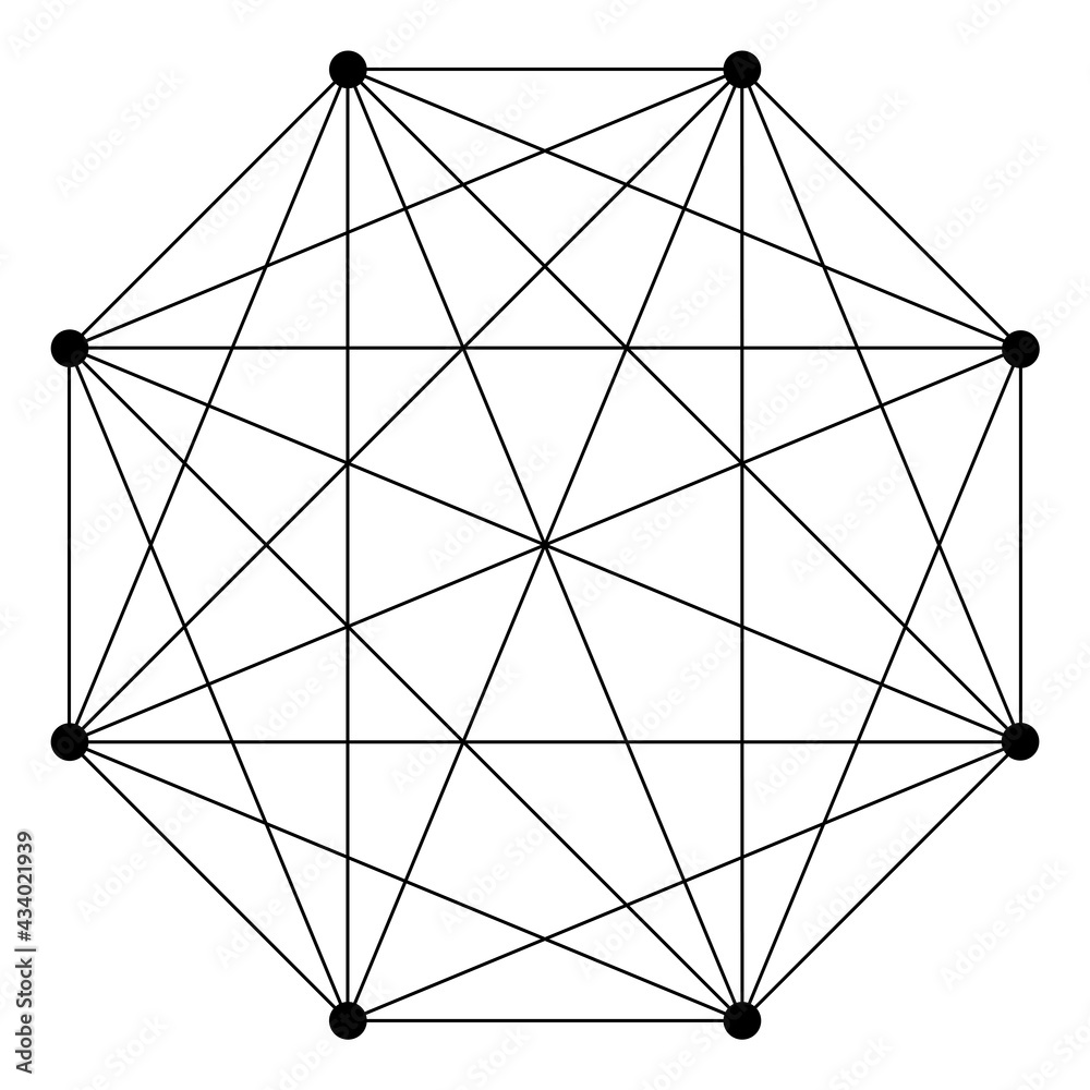 Obraz premium Interlocking, interconnect polygon shape, elemenet