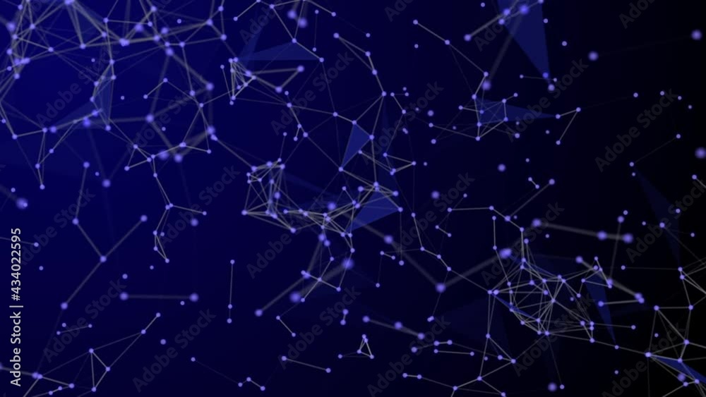 Blue space plexus for technology background Blue space plexus for technology background