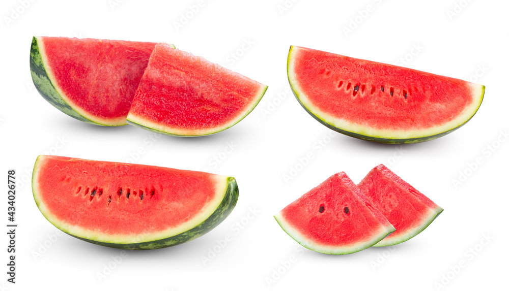 watermelon fruit on white background