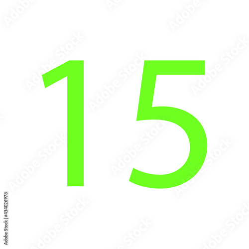 Free Download 15 NUMBER SIMPLE CLIP ART VECTOR ILLUSTRATION - GFXLoad