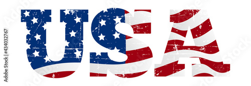The USA, United States of America grunge, vintage icon design
