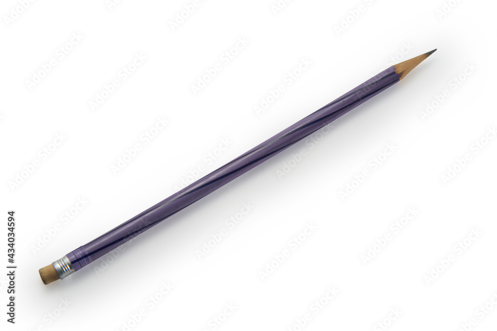 Pencil with clipping path on  white background.  .