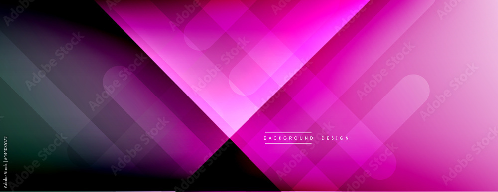 Dynamic lines abstract background. 3D shadow effects and fluid gradients. Modern overlapping forms
