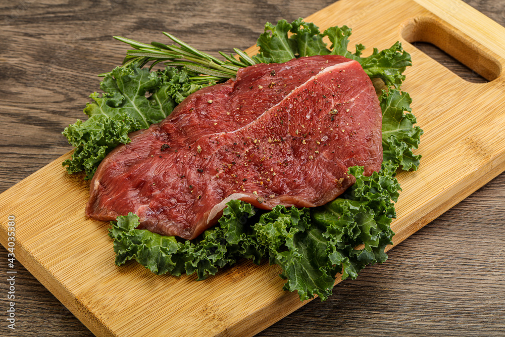 Raw beef steak for grill Raw beef steak for grill