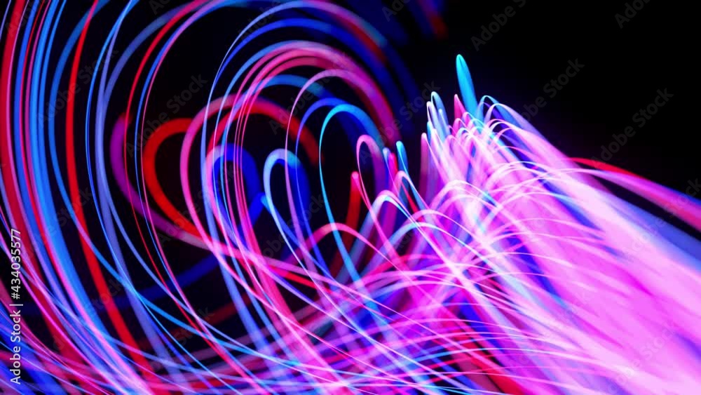 Light Process Background Light flow bg in 4k. Abstract looped background with light trails ...