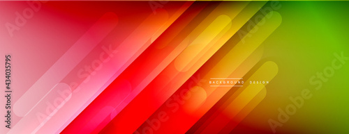 Dynamic lines abstract background. 3D shadow effects and fluid gradients. Modern overlapping forms