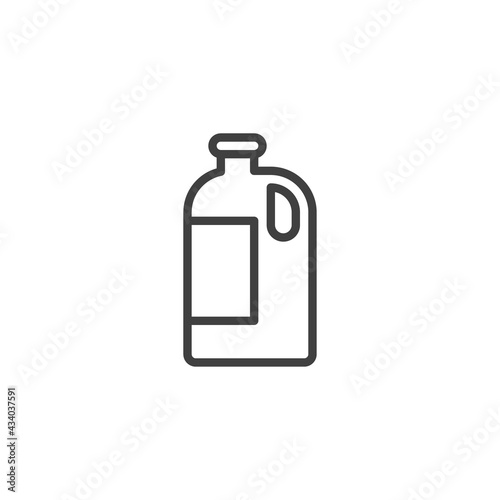 Gallon of milk line icon