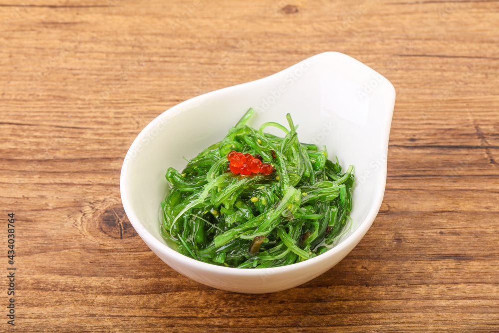 Asian traditional chukka salad in the bowl Asian traditional chukka salad in the bowl